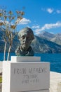 Bust of Frano Alfirevic on Our Lady of the Rocks, Perast